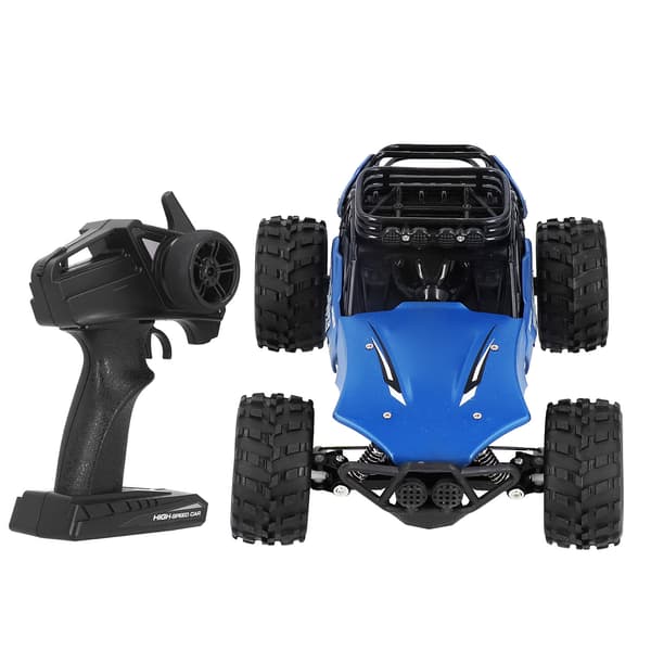 1/18 RC Klätterbil Legering Terrängfordon Fjärrkontroll Elektrisk Leksak för Barn 2.4G Blå