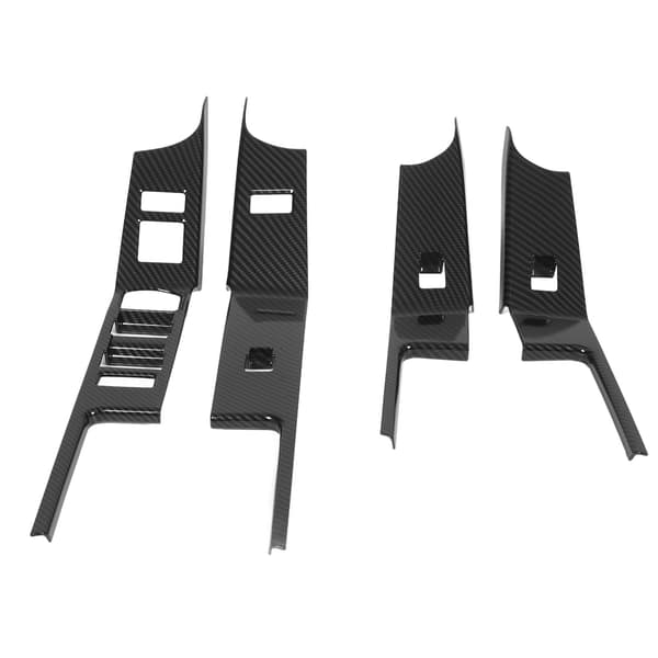 Vindusbryterpanel Trim Karbonfiberstil Erstatning for Land Rover Range Rover Evoque 2017-2018 LHD Bil