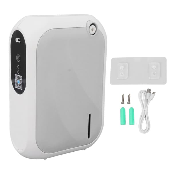 XS105 200m3 luftdiffuser aromaterapi timer APP Bluetooth 140ml USB vægmonteret bordplade luftfugter indbygget batteri hotel grå