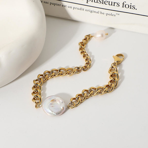 Armband Baroque Pearl Daily Outfit Metallic Element B1473