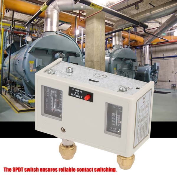 Smart Pump Tryckregulator Dubbel Tryckkontrollbrytare 15A 250V Elektronisk R1/4
