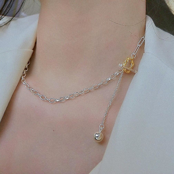 Halsband Pärlor Silver Modesmycken Ac5062