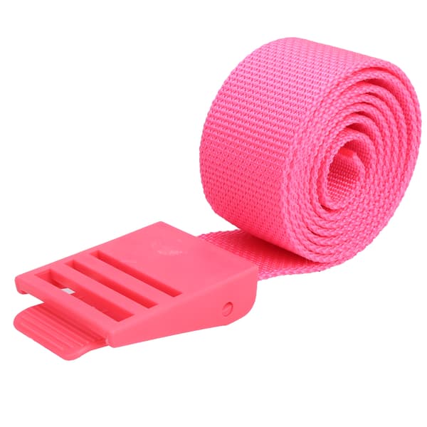 150 cm slitstark midjebälte i nylonväv med plastspänne, tillbehör rosa