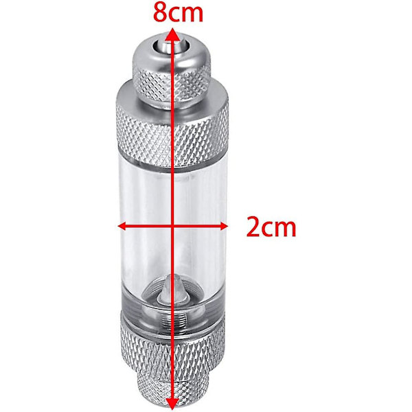 Co2-boblemåler, akvarieluftpumpetilbehør, engangsbobletæller fisketankværktøj, til kuldioxidmåling