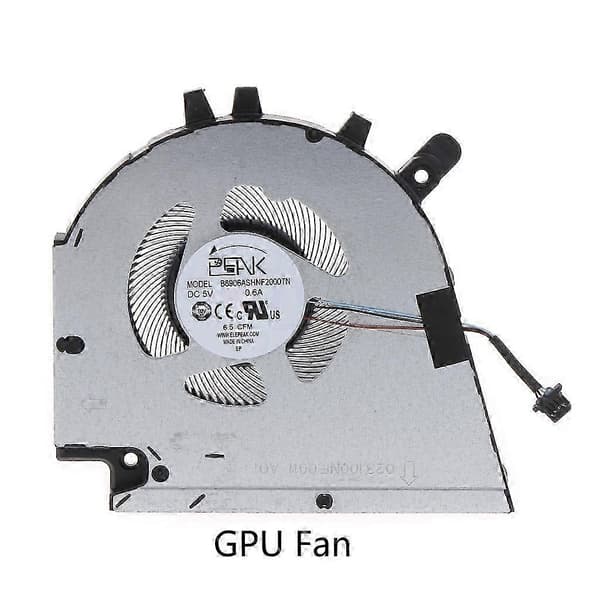Bærbar PC CPU GPU Radiator DC5V 0.6A 4-pins kjøler for Dell Inspiron 15 Plus 7510, ny 2026 GPU