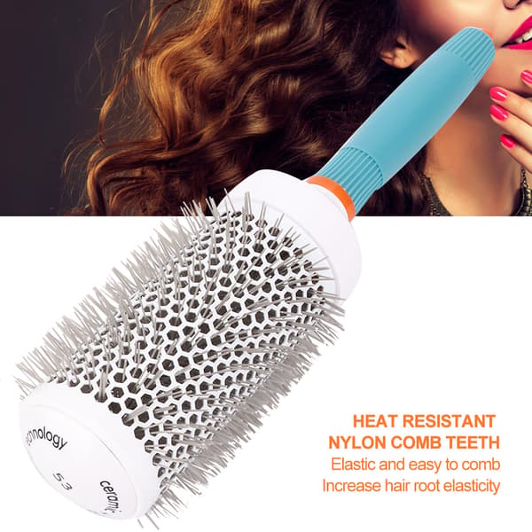 Professionel krøllet hår cylinder kam nylon styling værktøj 53