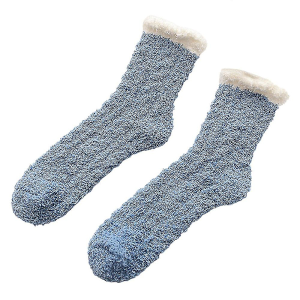 Varme, bløde sovesokker til kvinder, bløde, skridsikre vintersokker 5 Colors 5 Pairs