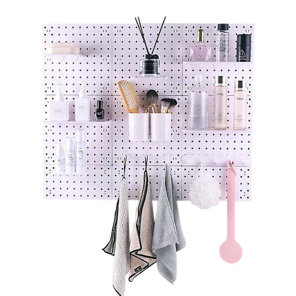Wall Control Pegboard Rack Horisontal Pegboard - Let at installere Peg Boards S White