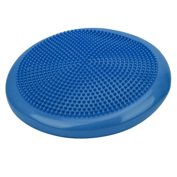 Uppblåsbar yogabalanskudde Wobble Massagekudde Blå 34 cm diameter