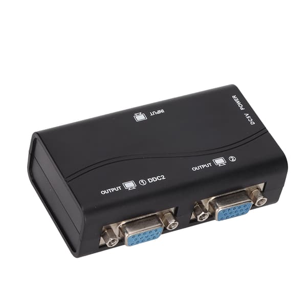 VGA-splitter 1 in 2 ut 250MHz USB-driven 1920x1440 1080P Skärmduplicering
