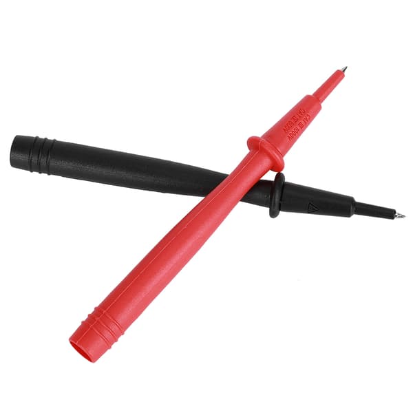 2st Multimeterprob Voltmeter Tillbehör Nickelpläterad Kopparspets 2mm Stift 4mm Banankontakt