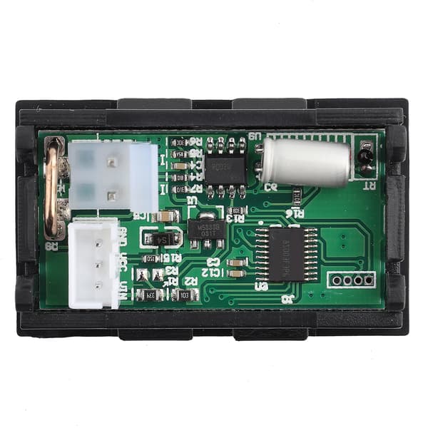 7 i 1 OLED strømmeter - spenning, ampere, strøm, effekt, energimåler (33V/10A, hvit)