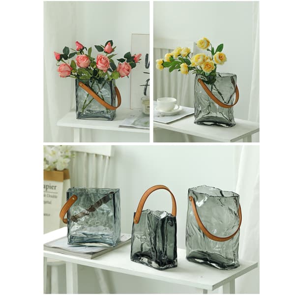 Handgjord Glasvas Akvarium Original Färg Vas
