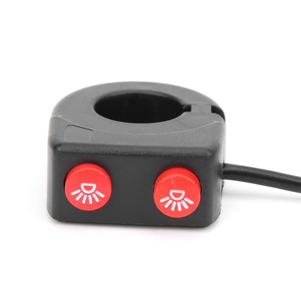 Universal motorsykkel frontlysbryter dimmer av/på-knapp 22 mm hull