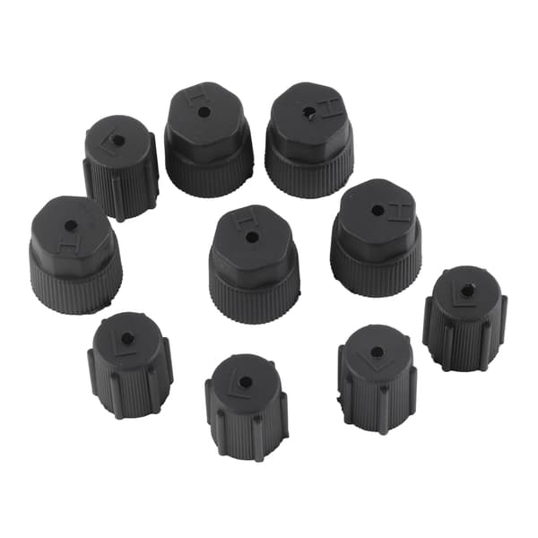 10-pack Universal Luftkonditionering Serviceportlock AC Köldmediefyllning Lås Biltillbehör