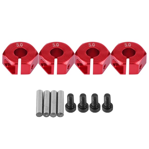 Universal Hex-navadapter för HSP Sakura 1/10 skala RC-bil (röd)