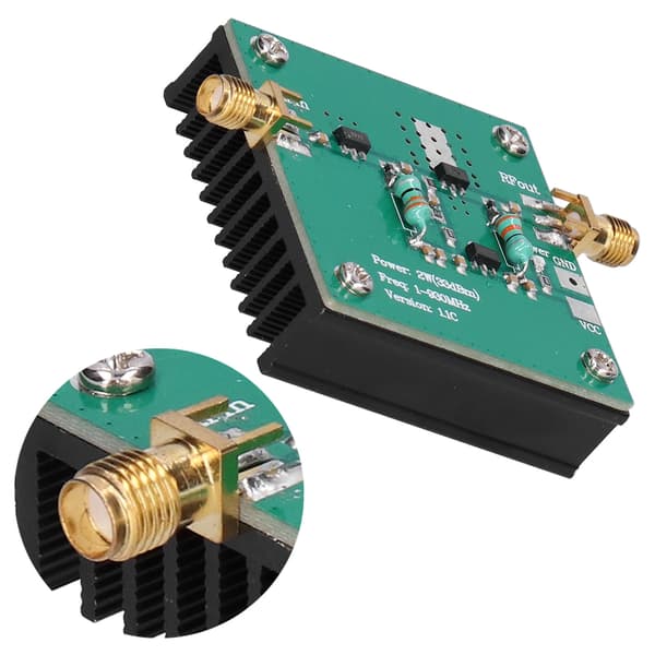 Laajakaista RF-tehovahvistinmoduuli - 12VDC, 1-930MHz, 2,0W