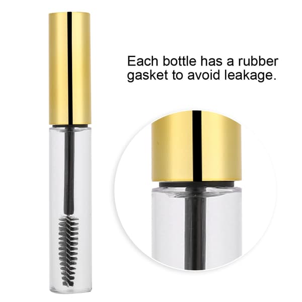 5 farver 10 ml tom mascara-rørbeholder med stav #2