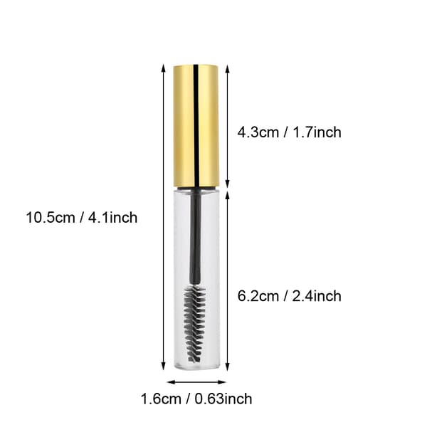 5 farver 10 ml tom mascara-rørbeholder med stav #2
