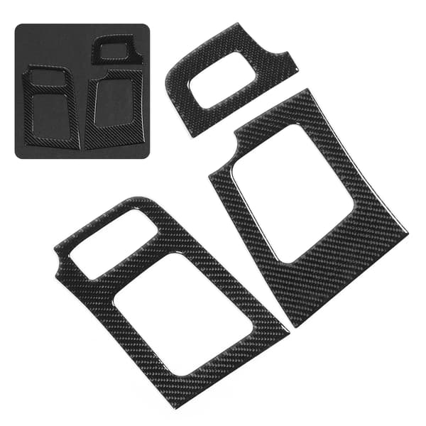 3 stk Dashbord Side Luftutløpsramme Deksel AC Uttak Trim Passer for Prius 2012‑2015 LHD
