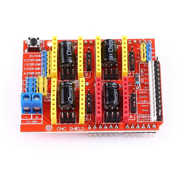 CNC Shield Udvidelseskort med 4 A4988 Stepper Motor Drivere til Graver og 3D Printer