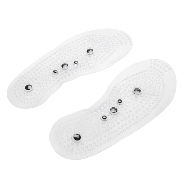 Magnetisk Terapi Sundhed Transparent Silikone Anti-træthed Massage Indlægssåler Stor