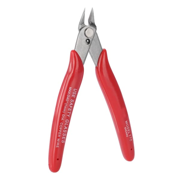Sideklipper Diagonal Wire Cutter Stålkabelværktøj Rød