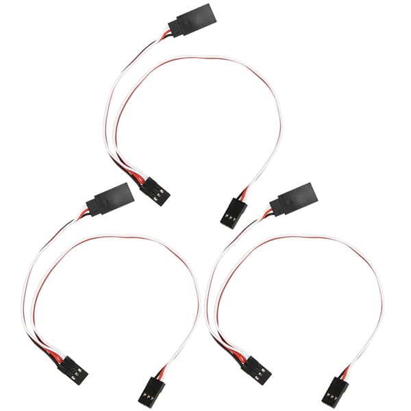3 stk RC Bil Helikopter Servo Mottaker Forlengelsesledning Kabel RC Tilbehør