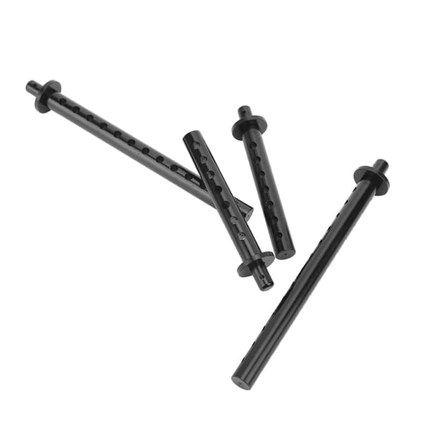 4 stk. Forreste og Bageste Bilskalsøjle Reservedele Passer til RGT 1/10 EX86100 RC Bildele Sort R86018BL