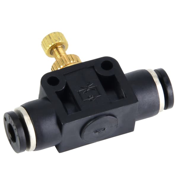 4mm 6mm 8mm T-form Pneumatisk Luftflödeskontroll Regleringsventil