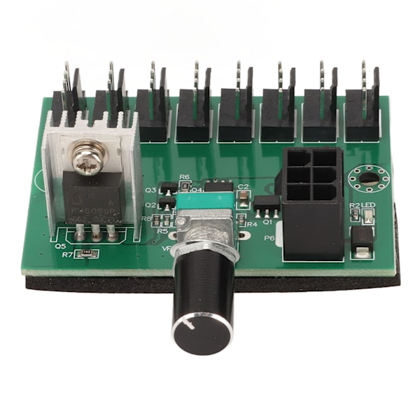 Ventilatorsplitter-controllerhub NKFV8 1 DC 12V PWM 8-kanals computerventilatorhub til 4-benede 3-benede 2-benede pc-ventilatorer