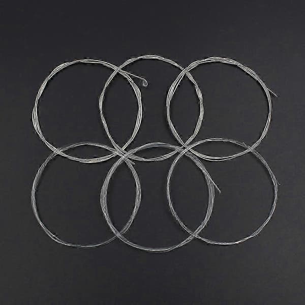 Akustiska klassiska gitarrsträngar Nylon Silverpläterad kopparlegering lindad, 6st/set (.028-.043)Ny 2026