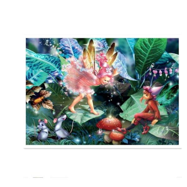 5D DIY Blomster fe diamantmaleri (30X40cm) D