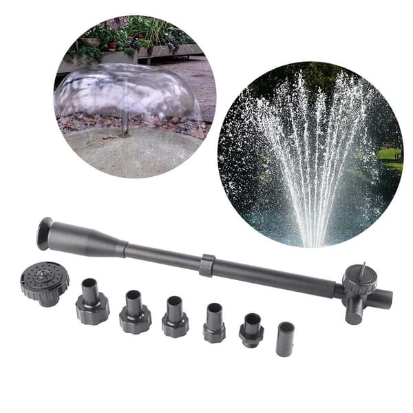 Multifunksjonell Akvarium Dam Pumpe Vannfontene Spray Dyse Rør Kit Tilbehør