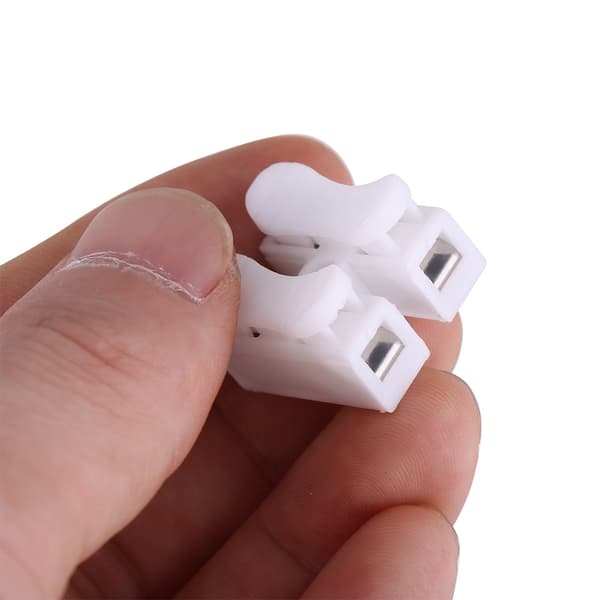 50 kpl Push Wire -liitintä 2P Butt -liitinlohkoja LED-valoille