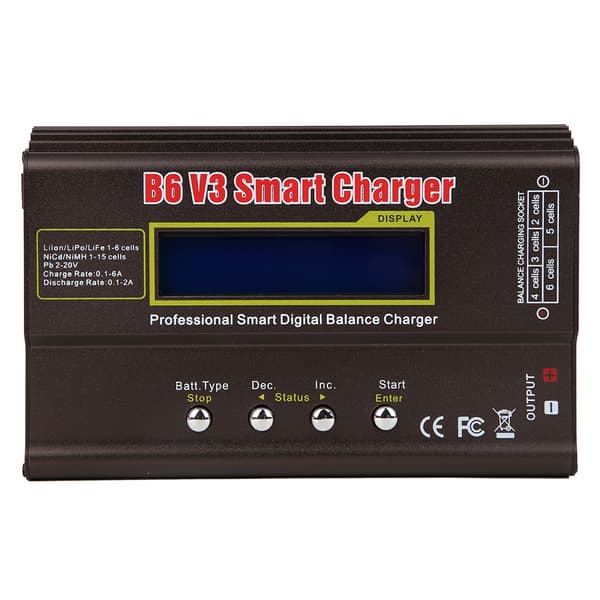 Smart Digital Balansladdare LCD-skärm Hög Precision Intern Resistansmätning 80W