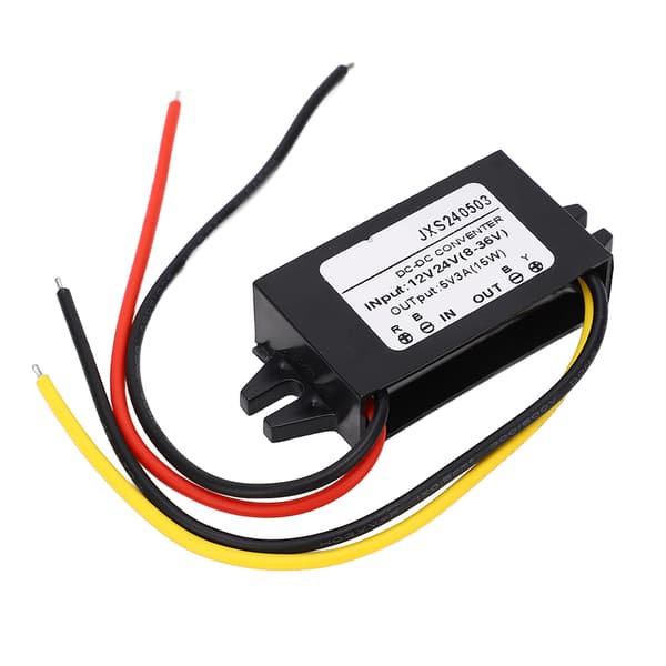 Høyeffektiv DC Buck Converter Modul 12V 24V til 5V 3A IP67 Vanntett