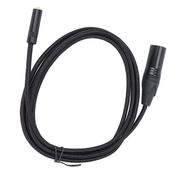 3,5 mm til 3-pin XLR forgyldt adapterkabel 2 m 6,6 ft til forstærker mixer tablet
