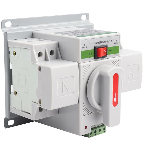 220V 63A 2P Mini Dobbelt Strøm Automatisk Overførselsafbryder Afbryder