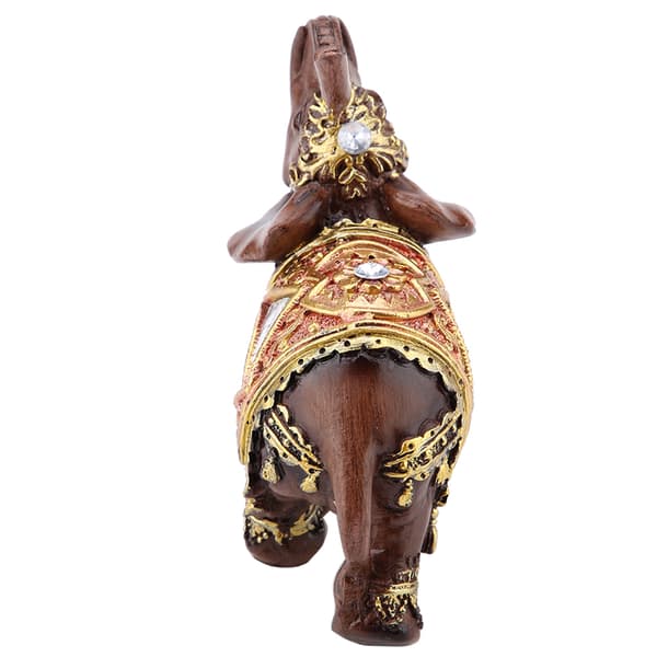 Lucky Wood Grain Elephant Statue - Velstand Figur til hjemmet