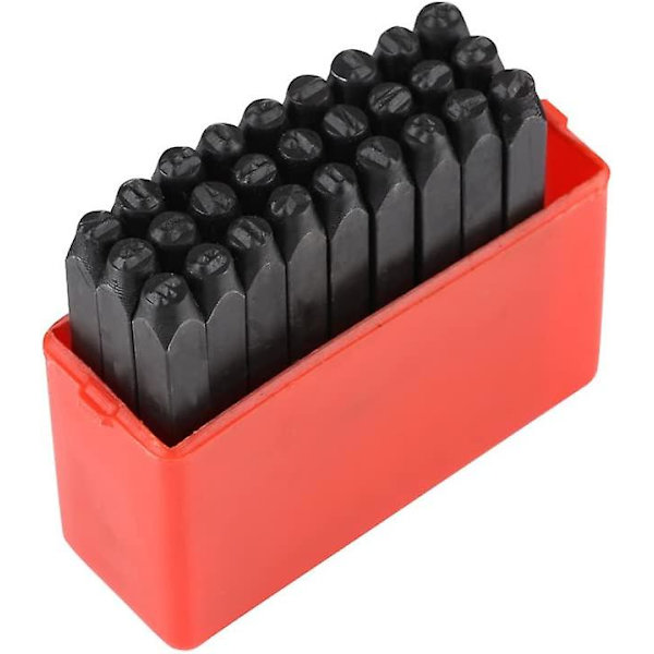 Set av 3 mm bokstäver och siffror Stämplar set kolstål stämpel för, läder, trä, smycken.(alfabet)