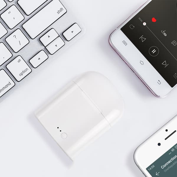 I7S Trådløse Bluetooth-ørepropper Stereo Stabil Bluetooth 5.0 Sport Hvit Ladeetui