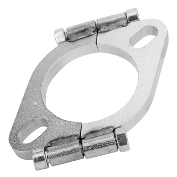2,5 tommer 63 mm stål eksosflens flat oval delt reparasjonstilbehør