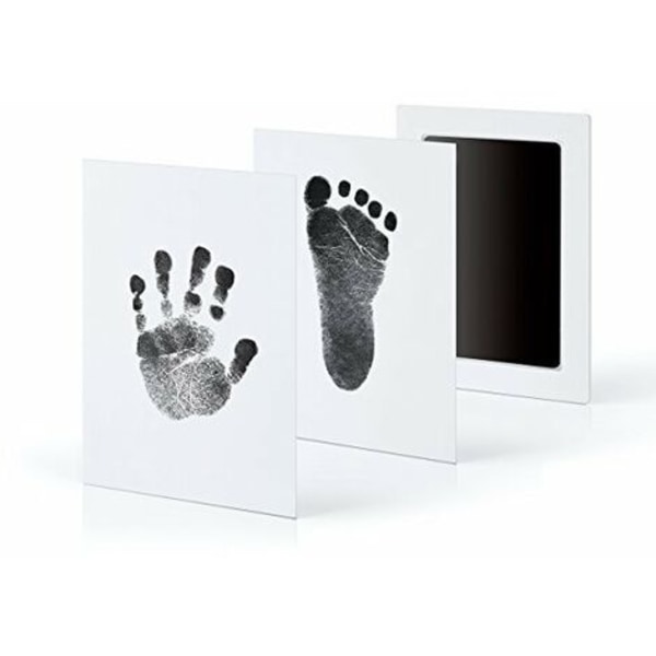 2-osainen baby käden- ja set, turvallinen myrkytön 9,5*5,7 cm musta