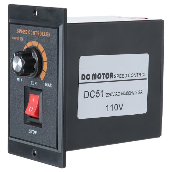 DC 51 Hastighedsregulator ABS Hus Permanent Magnet Motor 220VAC Input 120W 2.2A Output 0-110VDC