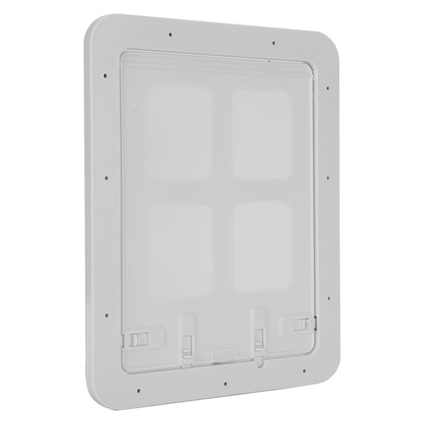 Husdjurs Skärmdörr Magnetisk Flik Ventilation Vit Liten