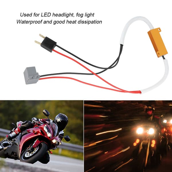 H7 LED-frontlysdekoder Anti-flimmermotstand Lastmotstand Dimmer Feilfjerner