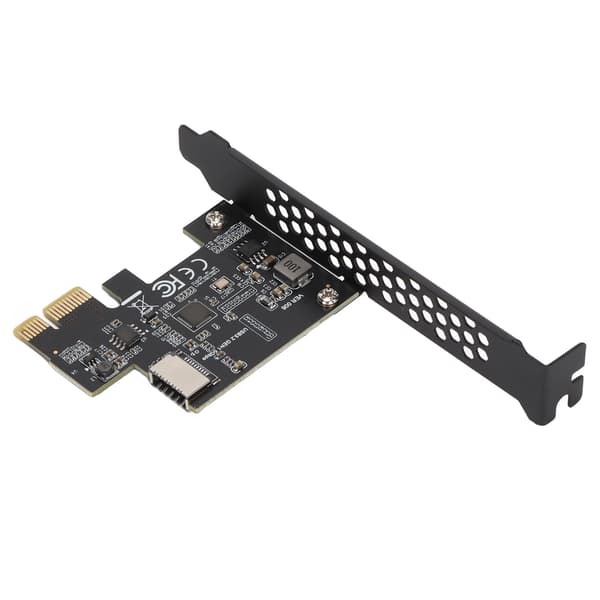 USB 3.2 PCI E Riser-kort Keramiska kondensatorer Dubbelt skydd Snabb överföringshastighet PCI E till Typ E för PC Svart