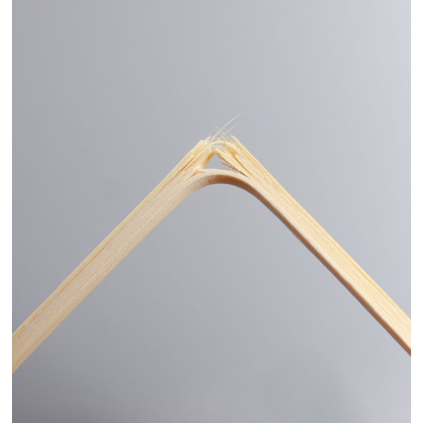 10 tum (ca 25,4 cm) bambuspett | extra lång | platt spett i trä med flagghandtag