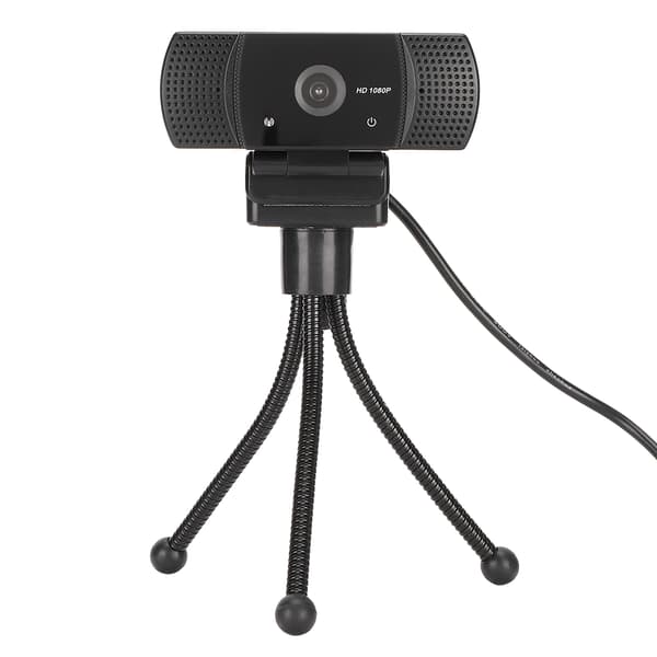 USB Webcam HD Indbygget Mikrofon Desktop Videokonference 1080P Digitalkamera Sort